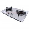 เตาแก๊สฝัง Rinnai หัวเตาทองเหลือง 2 หัว บอดี้สแตนเลส รุ่น RB-27HS มีระบบเซฟตี้ตัดแก๊ส (รุ่นใหม่)