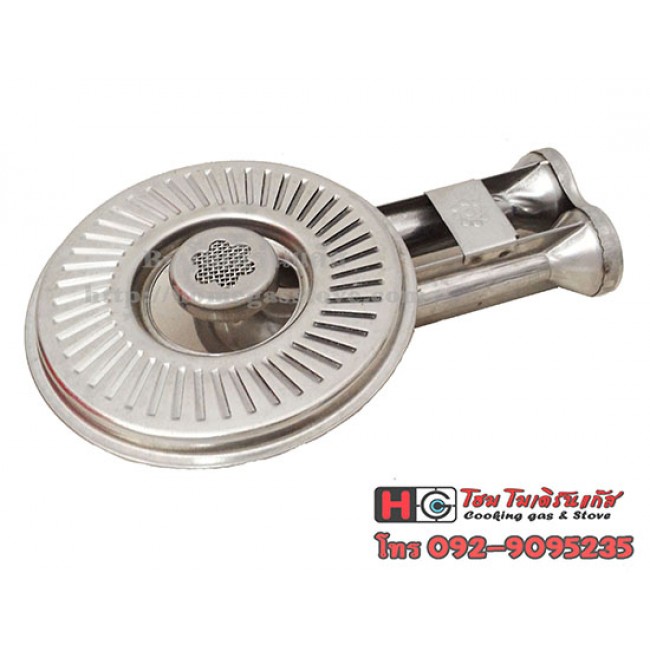 หัวเตาแก๊ส สแตนเลส ไฟวน กว้าง 5นิ้ว คอยาว หัวเตาแก๊ส สแตนเลส ไฟวน กว้าง 5นิ้ว คอยาว